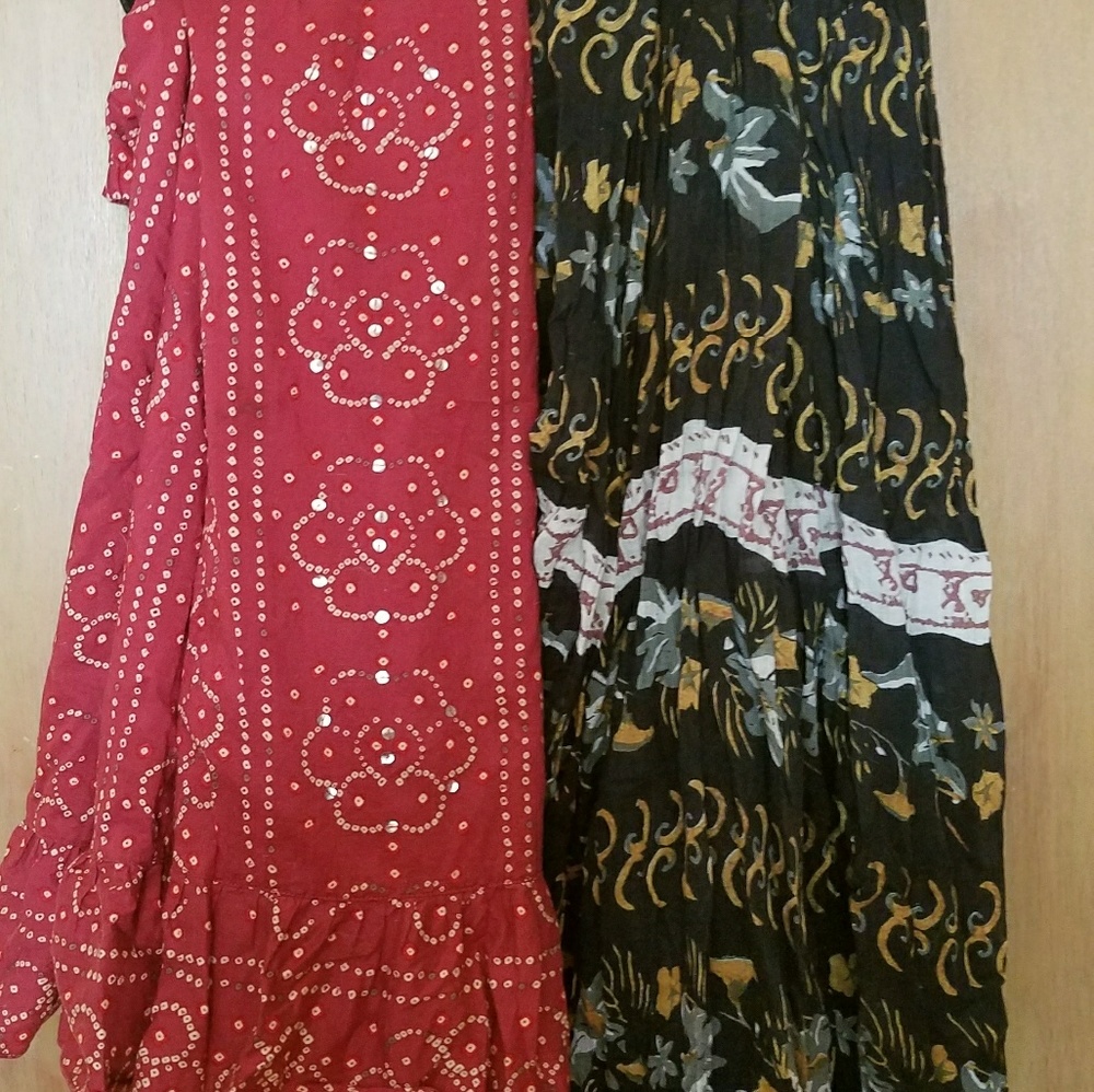 ITEM DONATED 2 bohemian style skirts